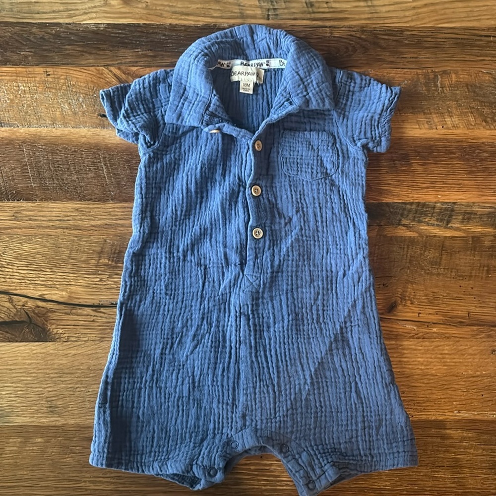 Bearpaw 18 month blue onesie